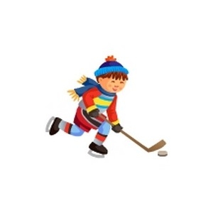 Child Hockey Star Girl